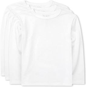 img 2 attached to Children's Place Boys' Uniform Basic Layering Tee 4-Pack: Ultimate Comfort & Versatility