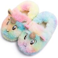 toddler slippers unicorn cartoon numeric_11 logo