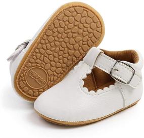 img 3 attached to Flats for Toddler Girls - Walkable Princess Wedding Shoes with Bowknot Detailing