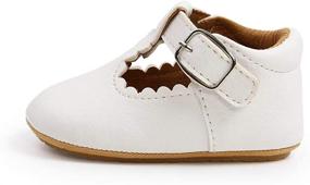 img 2 attached to Flats for Toddler Girls - Walkable Princess Wedding Shoes with Bowknot Detailing