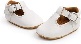 img 1 attached to Flats for Toddler Girls - Walkable Princess Wedding Shoes with Bowknot Detailing