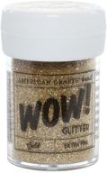 extra fine gold glitter by american crafts (product code: 27310) logo
