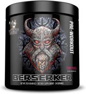 🏋️ berserker pre-workout with creatine, beta-alanine, caffeine for energy - viking supps, fury punch (fruit punch) flavor, 24 servings logo