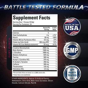 img 3 attached to 🏋️ Berserker Pre-Workout with Creatine, Beta-Alanine, Caffeine for Energy - Viking Supps, Fury Punch (Fruit Punch) Flavor, 24 Servings