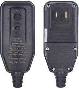 img 2 attached to 🔌 ELEGRP G1215PA2 Auto Reset GFCI Replacement Plug Assembly 15 Amp 2-Wire, 2-Prong NEMA 1-15P Non-Grounding, UL Listed - Ideal for Power Pressure Washers, Pool Pumps, and More (1 Pack, Black)