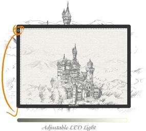 img 2 attached to GAOMON GA3 A3 Size LED Tracing Light Board and Cutting Mat - 2 in 1 Design for Diamond Painting, Art Craft, Drawing, Sketching, Tattoo Transferring - Double Use
