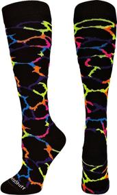 img 4 attached to Giraffe Over-The-Calf Athletic Socks - Variety of Colors for MadSportsStuff