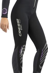 img 2 attached to 🌊 Cressi Lady Front-Zip Full Wetsuit - Bahia & Bahia Flex: Optimal Gear for Water Activities