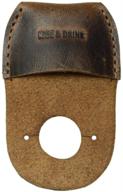 🖐️ hide & drink bourbon brown leather thumb guard: reliable finger protector with handmade craftsmanship and 101 year warranty logo