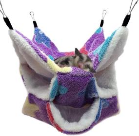 img 4 attached to Oncpcare Triple Layer Accessories Chinchilla Sleeping Small Animals for Houses & Habitats