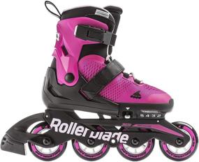 img 3 attached to 🛼 Rollerblade Microblade Girl's Adjustable Fitness Inline Skate: Pink and Bubble Gum Junior Inline Skates for Youth Performance