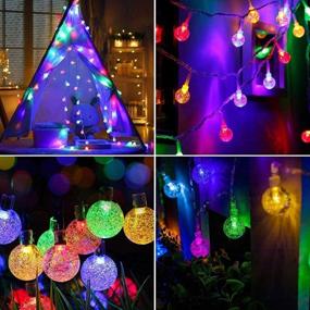 img 1 attached to Kemooie 100 Led Globe Fairy Lights: Vibrant 33FT Multicolor Twinkle Modes for Christmas Tree, Bedroom, Patio, and More Indoor Decorations