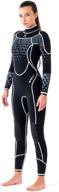 aqua polo mystique full body wetsuit for women - 3mm super stretch scr neoprene with smooth skin gaskets at neck, wrist, and ankles ... logo