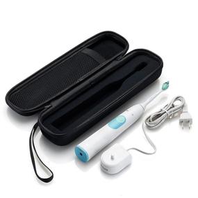 img 2 attached to 🦷 Toothbrush Travel Case for Philips Sonicare Protective Clean 4100 & Sonicare 2 Series - Portable Holder with Large Case