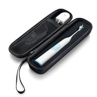 🦷 toothbrush travel case for philips sonicare protective clean 4100 & sonicare 2 series - portable holder with large case logo