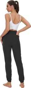 img 2 attached to 👖 Stylish LOVE FANG High Waist Women's Joggers with Pockets - Comfortable Sweatpants for Workout and Casual Lounging