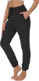 img 4 attached to 👖 Stylish LOVE FANG High Waist Women's Joggers with Pockets - Comfortable Sweatpants for Workout and Casual Lounging