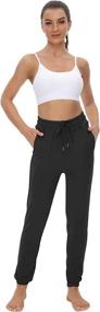 img 3 attached to 👖 Stylish LOVE FANG High Waist Women's Joggers with Pockets - Comfortable Sweatpants for Workout and Casual Lounging