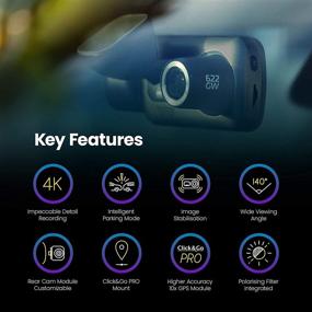 img 1 attached to 📸 Nextbase 622GW Dash Cam: Full 4K/30fps UHD Front and Rear Camera with WiFi, Bluetooth, GPS, Slow Motion, What3Words, Voice Control, and Polarising Lens - 280°/ 360° Dual Recording