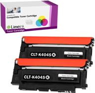 ➡️ limeink 2 black toner cartridges - compatible replacement for samsung 404s 404 clt-k404s clt-c404s clt-m404s clt-y404s - express xpress sl-c430w sl-c480fw sl-c480w k404 y404 c480 c430 logo