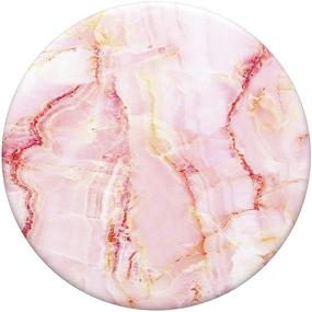 img 3 attached to Улучшите захват вашего устройства с помощью PopSockets: Rose Marble PopGrip - сменная верхняя часть для телефонов и планшетов.