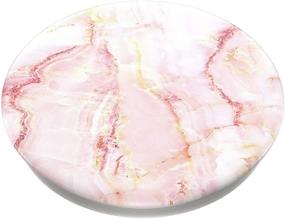 img 2 attached to Улучшите захват вашего устройства с помощью PopSockets: Rose Marble PopGrip - сменная верхняя часть для телефонов и планшетов.