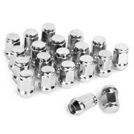 🔩 dynofit 1/2-20 chrome wheel lug nuts - set of 20 solid 1/2x20 conical seat aftermarket lugnuts for durango, journey, viper, xj, kj, kk, cj, commander, xk, zj, wj, wk, liberty, tj, jk, explorer - ideal for tuner rims логотип