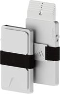 💳 premium aluminum holder minimalist wallet with advanced blocking technology logo