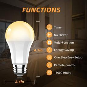 img 1 attached to Ankuoo Dimmable Wireless Control: Revolutionize Your Space's Lighting