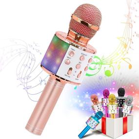 img 4 attached to 🎤 VERKB Machines Bluetooth Microphone for Kids: Unleash the Little Star's Musical Talent!