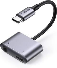 img 4 attached to 🎧 UGREEN адаптер USB C на 3.5 мм для наушников и зарядное устройство: 2-в-1 тип C для Aux Jack с зарядкой PD 30 Вт. Совместим с Samsung S21, S20 Ultra, Note10 Plus, Pixel 5, 4 XL, iPad Pro 2021, 2020, Air 4.