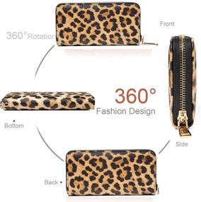 img 2 attached to 🐆 Fashionable Fanwill Leopard Wallet: Chic Cheetah Print Handbags & Wallets for Women