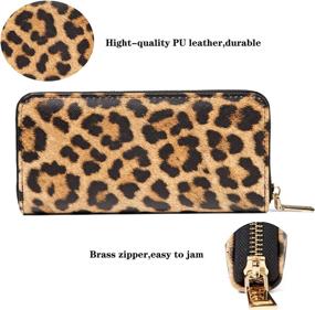 img 1 attached to 🐆 Fashionable Fanwill Leopard Wallet: Chic Cheetah Print Handbags & Wallets for Women