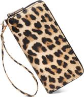 🐆 fashionable fanwill leopard wallet: chic cheetah print handbags & wallets for women logo