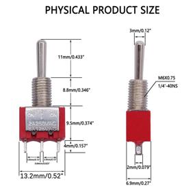 img 2 attached to 💦 Waterproof Miniature MTS 123 MZ Momentary Switch by Twidec