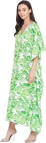 img 2 attached to Stylish Gypsie Polyester Kaftan Caftan for Women - Perfect Swimsuit Cover Up!