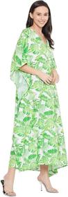 img 1 attached to Stylish Gypsie Polyester Kaftan Caftan for Women - Perfect Swimsuit Cover Up!