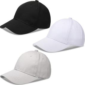img 4 attached to Geyoga Baseball Cotton Adjustable Trucker Boys' Accessories and Hats & Caps