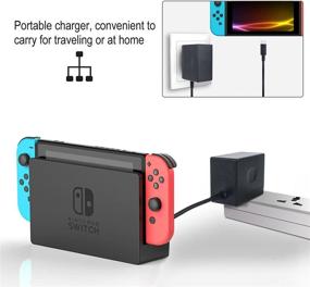 img 1 attached to YCCTEAM AC Adapter Charger, Power Supply 15V 2.6A Fast Charging Kit for Switch Dock/Switch and Pro Controller (Supports TV Mode) - Black