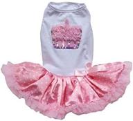 pawsome pink/white cupcake petti dress: adorable attire for fashionable dogs! логотип