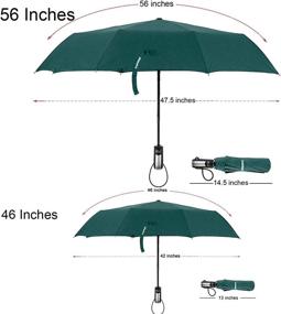 img 3 attached to TradMall Umbrella Reinforced Fiberglass Ergonomic Umbrellas for Folding Umbrellas