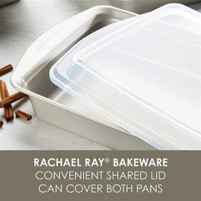 img 3 attached to Rachael Ray 47767 3 Piece Bakeware