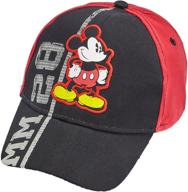 🧢 disney boys mickey mouse cotton baseball cap, ages 4-7 - premium 100% cotton logo