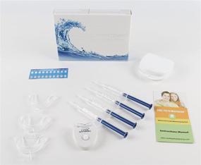 img 3 attached to 🦷 Cool Teeth Whitening Kit with 44 Carbamide Peroxide: 4 Gel Tubes, 2 Trays, Case, Guide, Accelerator Light Included - Achieve a Brighter Smile!