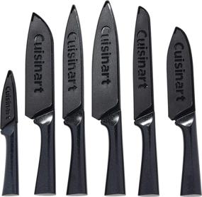 img 3 attached to 🔪 Cuisinart C55-12PMB Advantage 12 Piece Metallic Knife Set: Sleek Black Blades with Protective Blade Guards