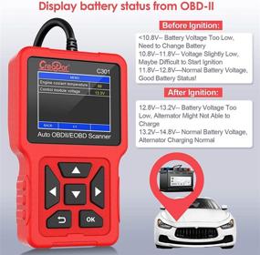 img 2 attached to 🚗 Enhanced OBD2 Scanner Car Code Reader: Creator C301 Diagnostic Scan Tool for Vehicles with Check Engine Light