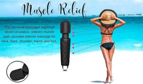 img 3 attached to 🔥 Ultimate Relaxation: Climaxx Personal Handheld Wand Massager - 20 Speed Wireless Waterproof Deep Tissue Muscle Massage Wand for Full Body Pain Relief