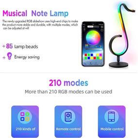 img 1 attached to 🎵 Revolutionary Music Lamp: Customizable RGB Lighting with APP and Remote Control, 210 Scene and Music Modes, Perfect for Bedroom and Party Décor