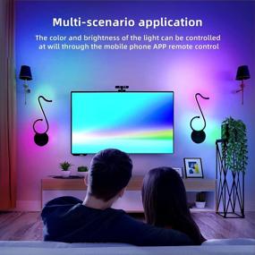 img 2 attached to 🎵 Revolutionary Music Lamp: Customizable RGB Lighting with APP and Remote Control, 210 Scene and Music Modes, Perfect for Bedroom and Party Décor