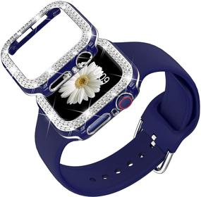 img 4 attached to DABAOZA Compatible For Apple Watch 38Mm Band With Glitter Bumper Case Cell Phones & Accessories